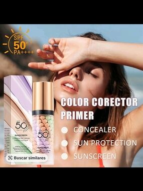 Color Corrector Primer SPF 50+ Sunscreen Concealer - Lavender/Peach/Green